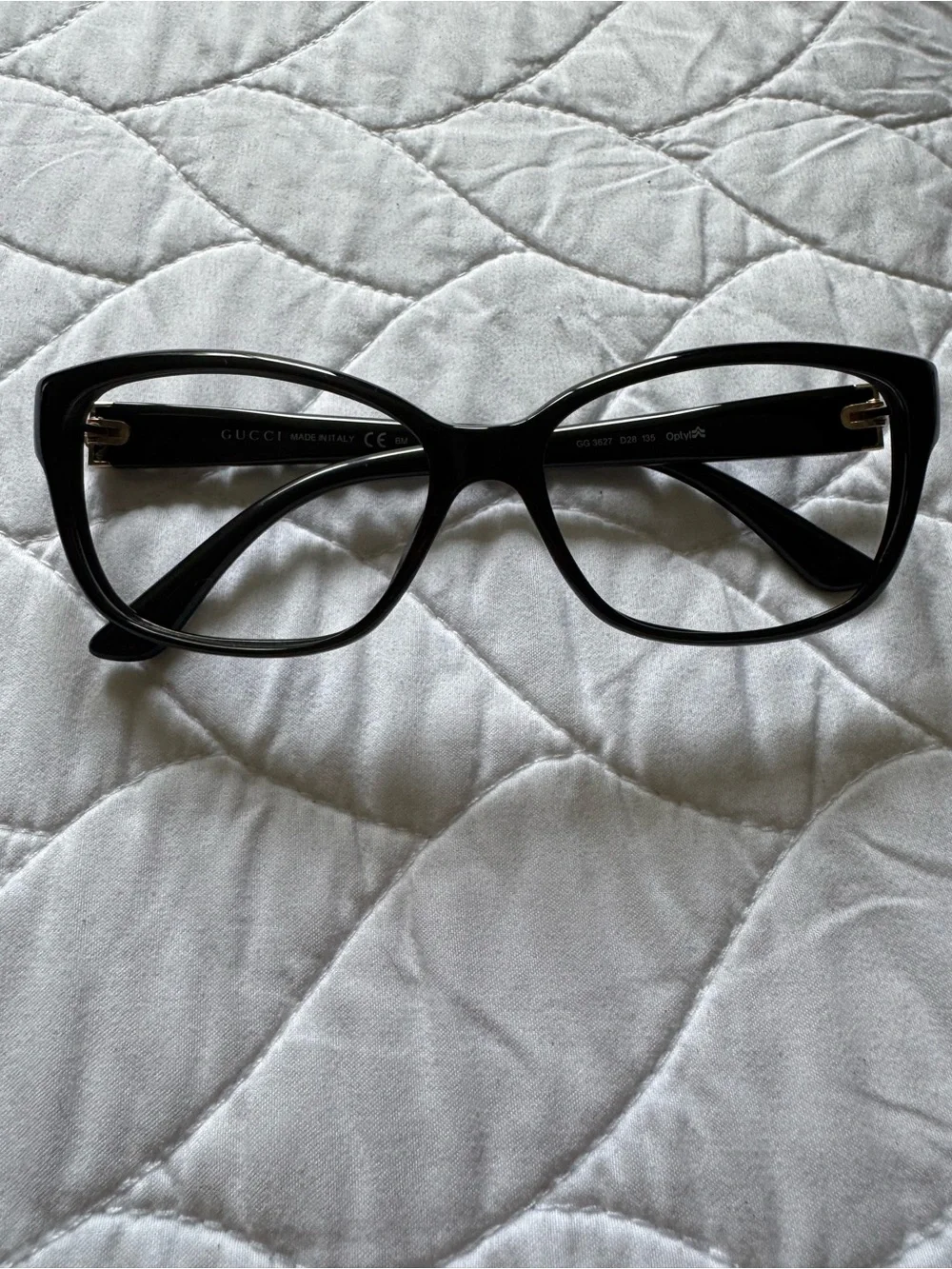 Gucci Black Oversized Cat-Eye Women's Glasses